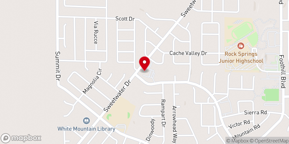 Map showing location of Emmanuel Baptist Church