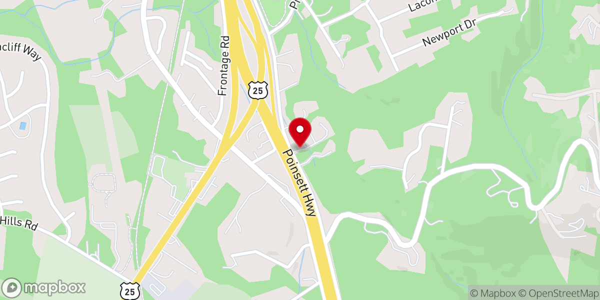 Map showing location of Travelers Rest Christ Fellowship