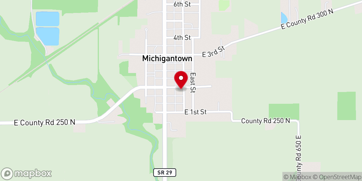 Map showing location of Mt Hope Chapel