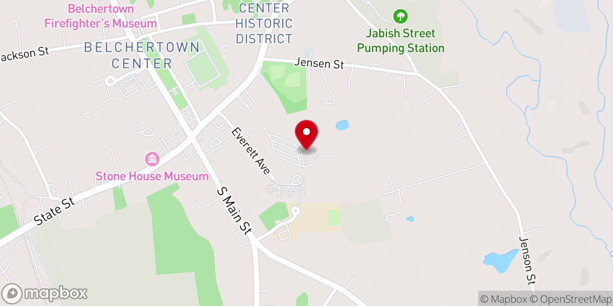 Map showing location of St. Francis of Assisi Parish