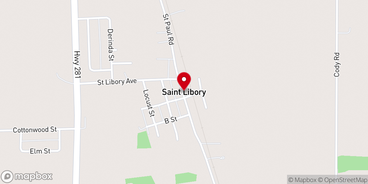 Map showing location of Saint Liborys Catholic Church