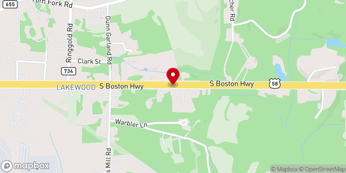 Map showing location of Pleasant Chapel Missionary Church