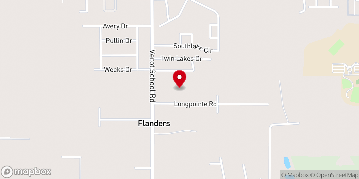 Map showing location of Youngsville Community Church