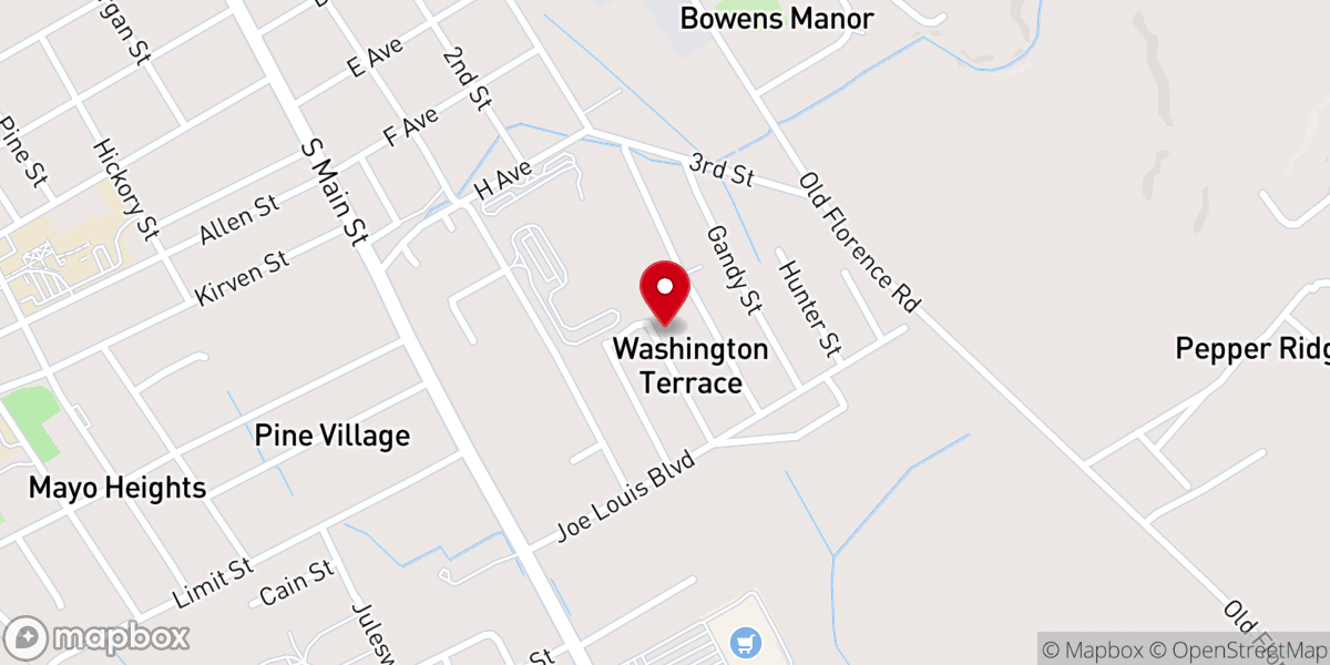Map showing location of Kingdom Seekers Holiness Church