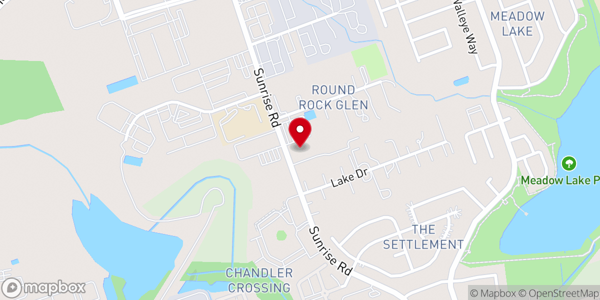 Map showing location of St John Vianney Catholic Church