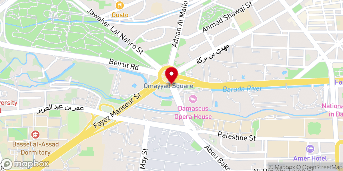 Map showing location of Damascus Road Lutheran Secretariat of Cny