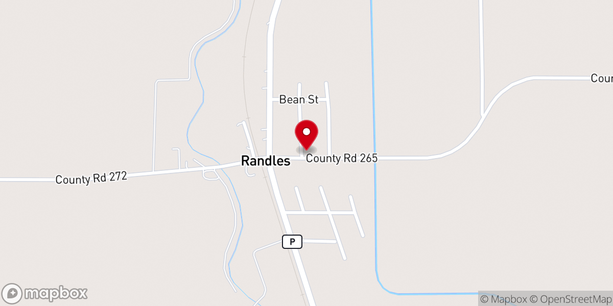 Map showing location of Free Trinity Pentecostal