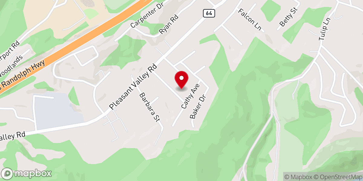 Map showing location of Crossroads Church
