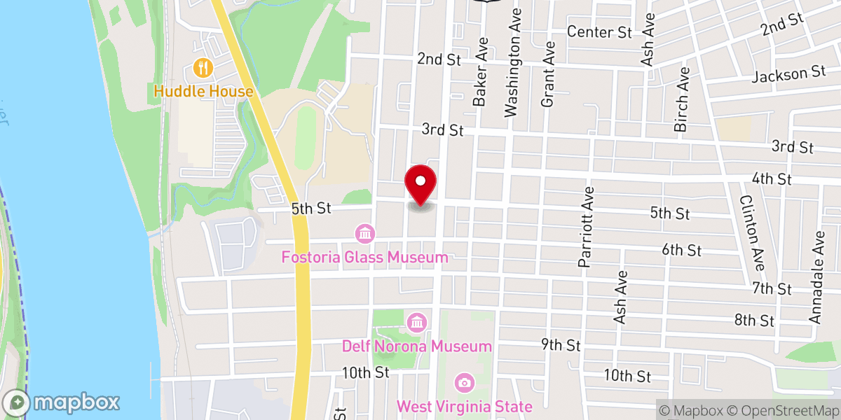 Map showing location of Marshall Co Senior Center