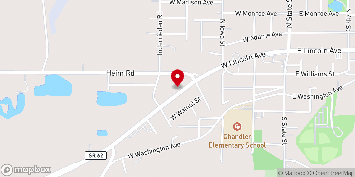 Map showing location of Wayside Chapel Church