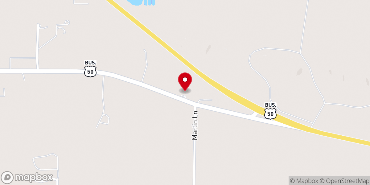 Map showing location of Redeemer Baptist Church