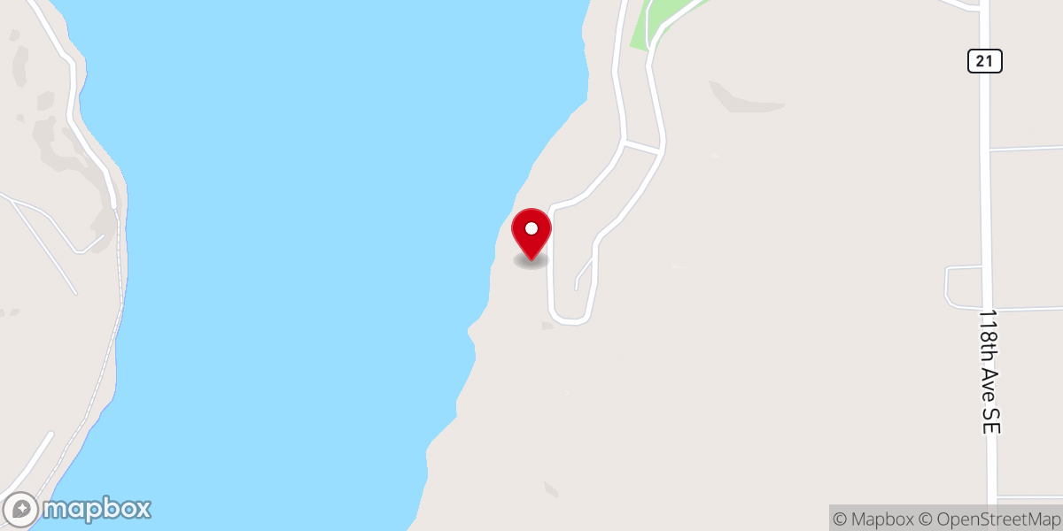 Map showing location of Lake chapel