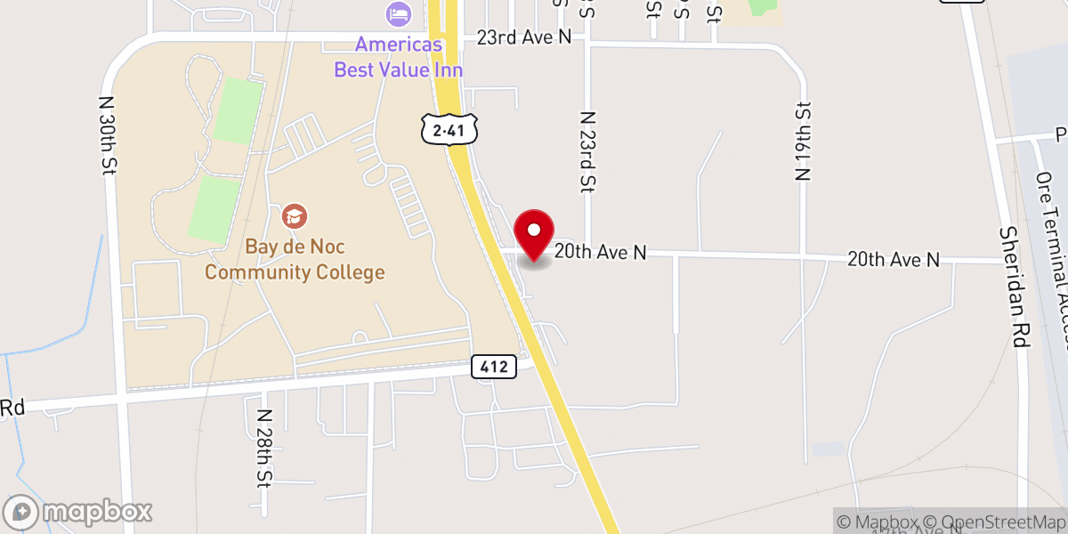 Map showing location of Delta Church
