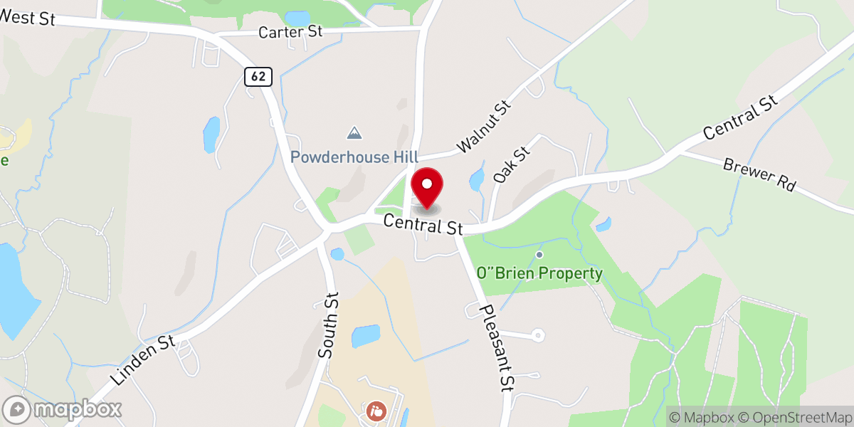 Map showing location of First Parish Church of Berlin