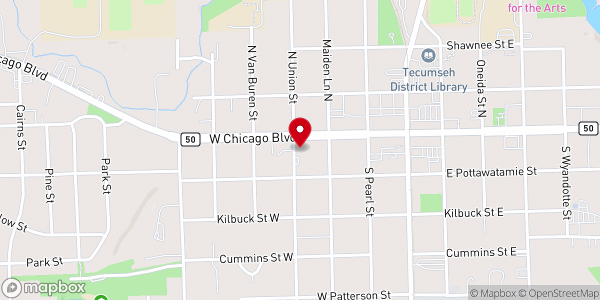 Map showing location of God's Bread Basket - Food Pantry