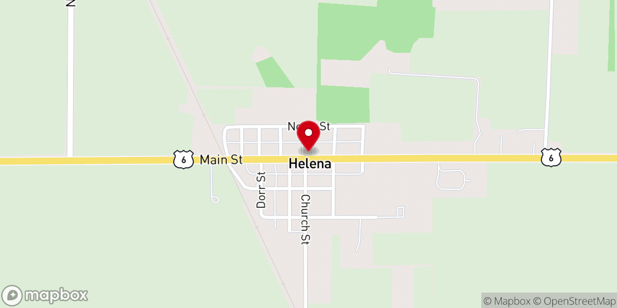 Map showing location of Shiloh Church