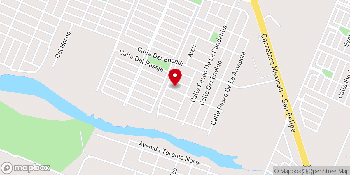 Map showing location of Cristo Vive Mexicali