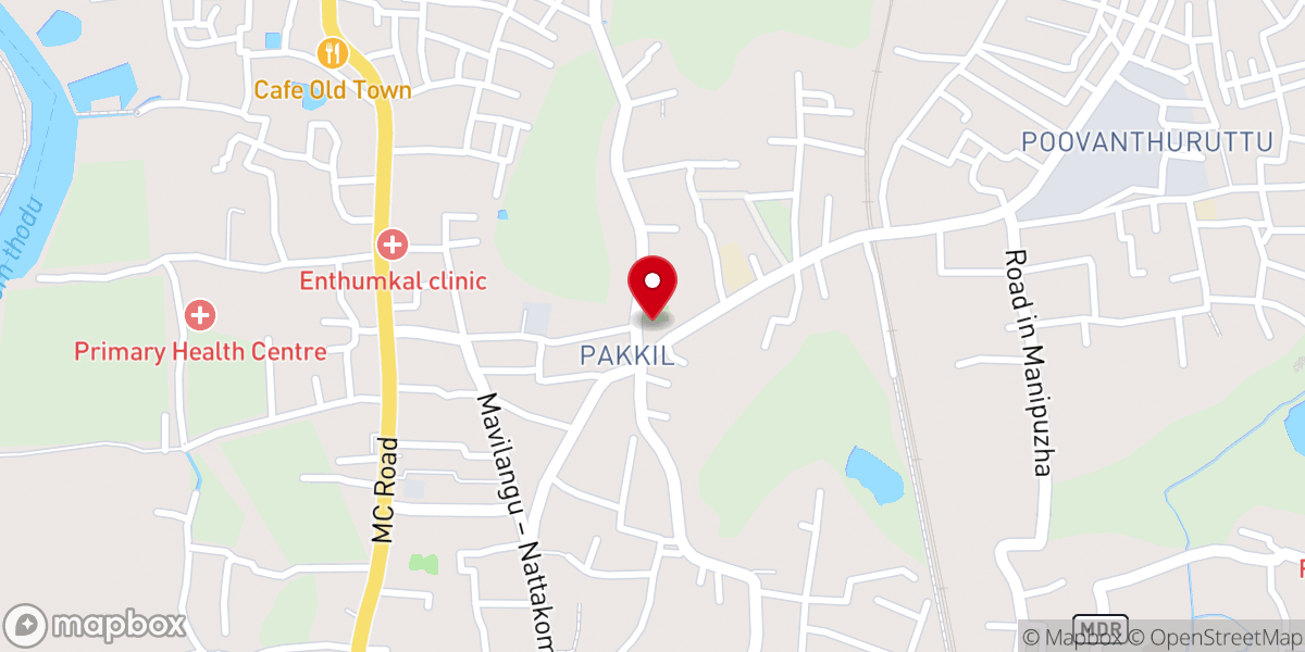Map showing location of St. Thomas Jacobite Syrian Orthodox Church