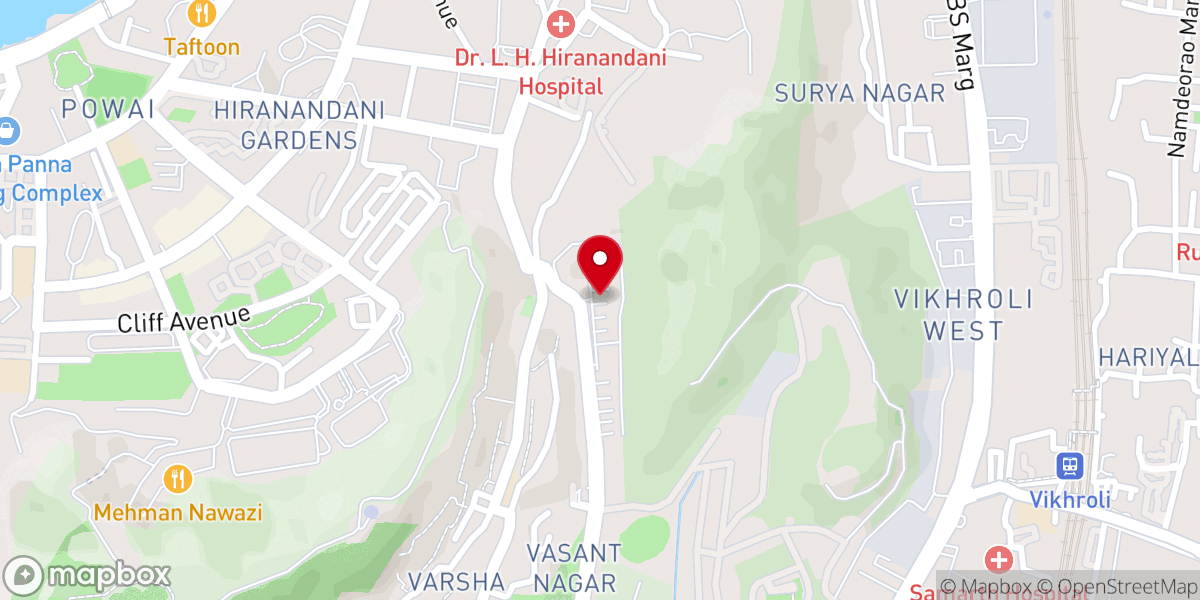Map showing location of The Church at Powai