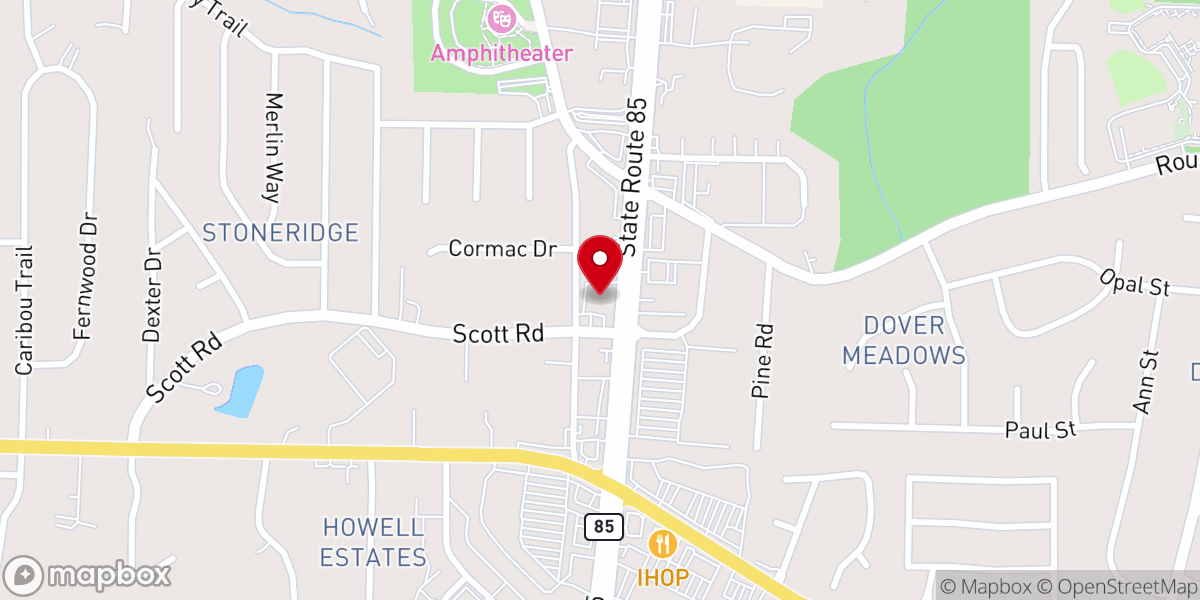 Map showing location of Greater Faith Family Ministries