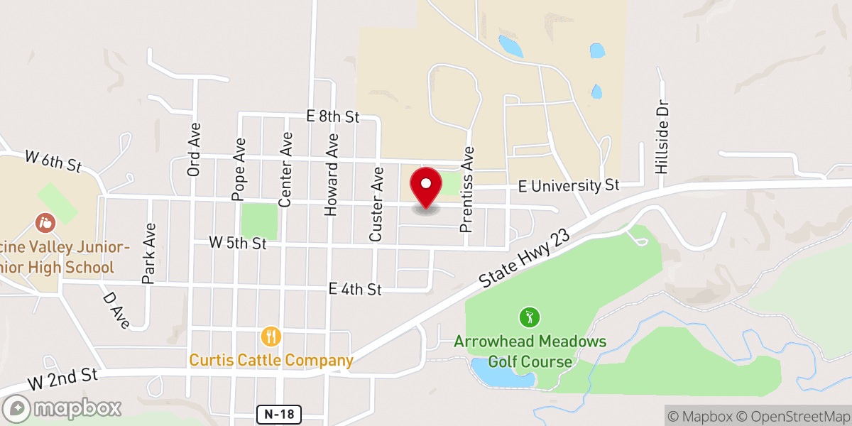 Map showing location of St James Catholic Church