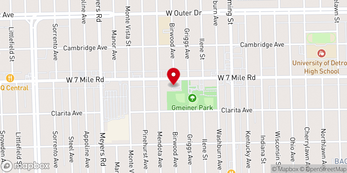 Map showing location of West Seven Mile Congregational Church of God in Christ