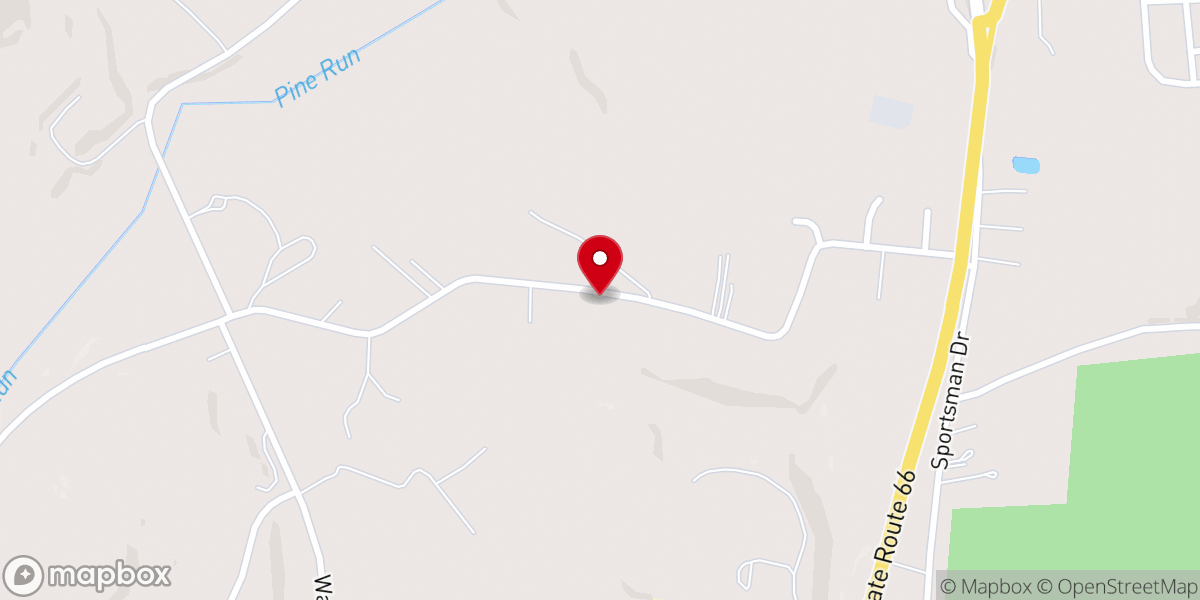 Map showing location of The Community Church of Pine Run, EMC