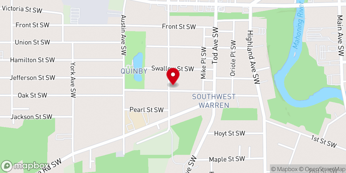 Map showing location of St Mark Lutheran Church