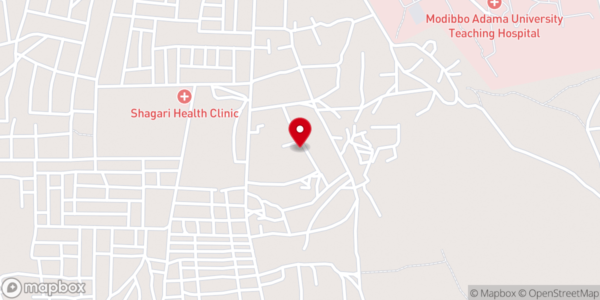 Map showing location of Living Faith Church (Winners Chapel), Yola Town