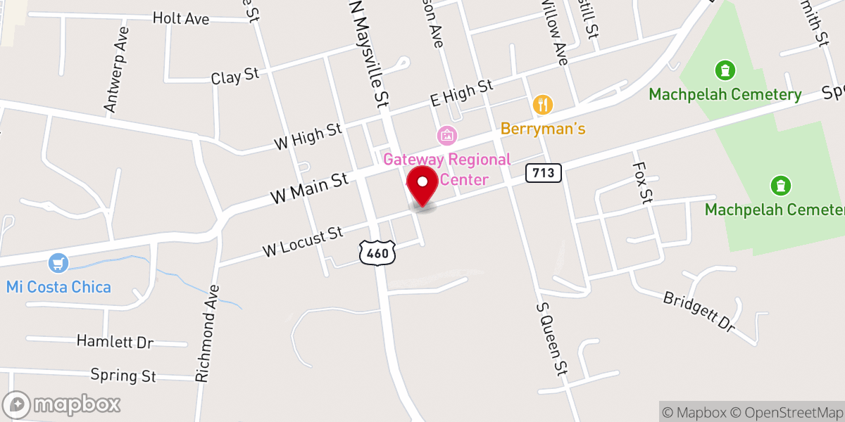 Map showing location of The Refinery Church