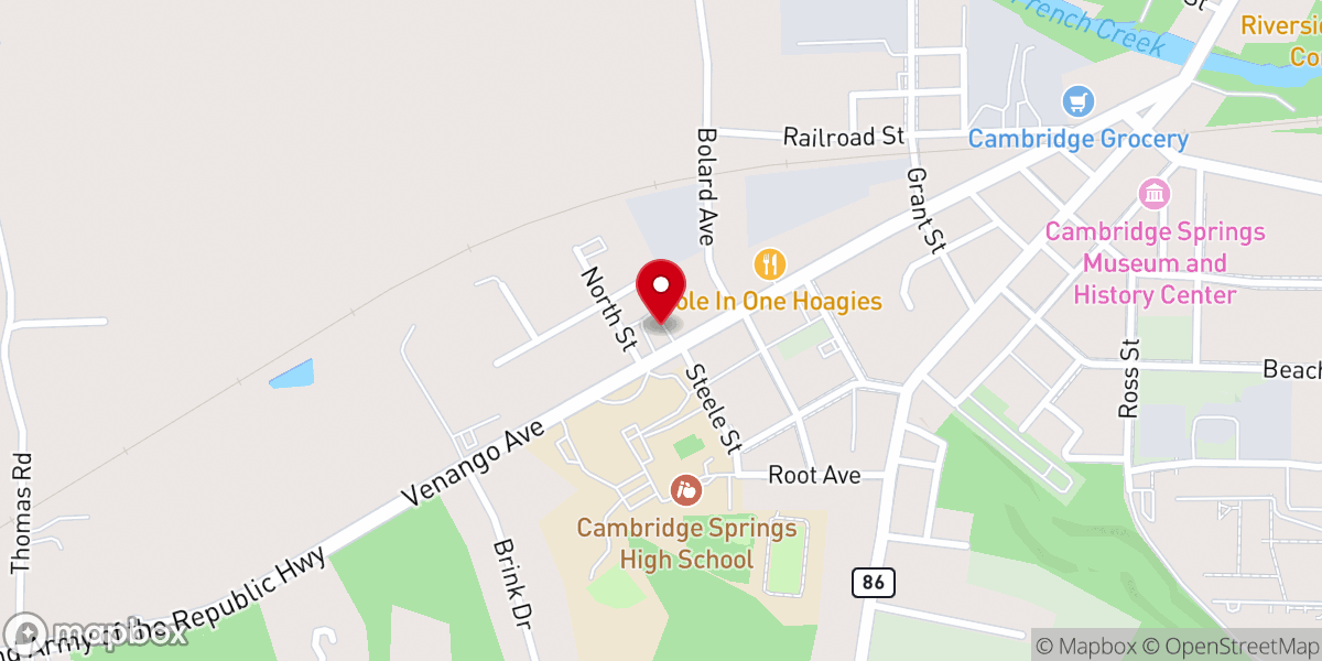 Map showing location of North Richmond Church