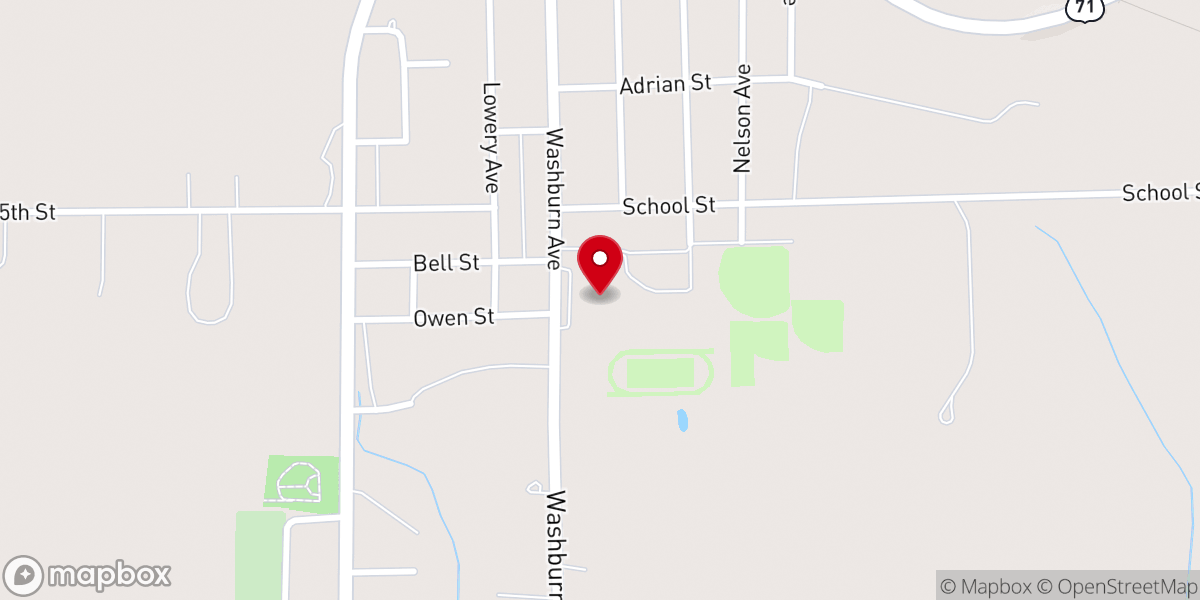 Map showing location of River of Life Church - BBE
