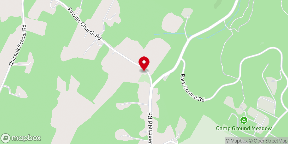 Map showing location of Mt Moriah Lutheran Church