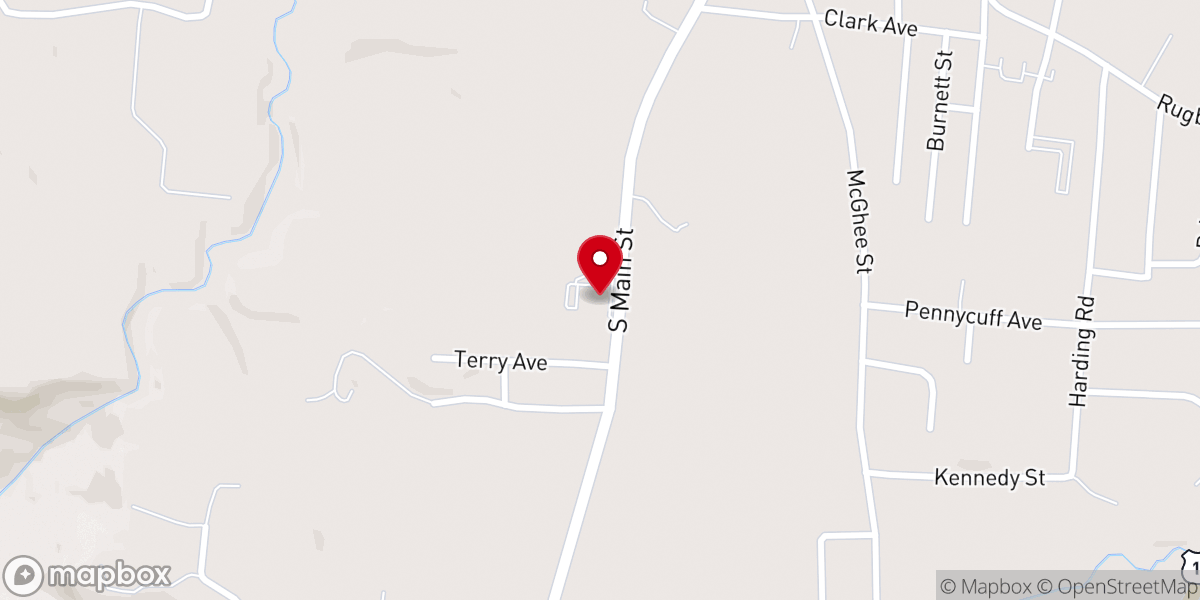 Map showing location of Faith Baptist Tabernacle