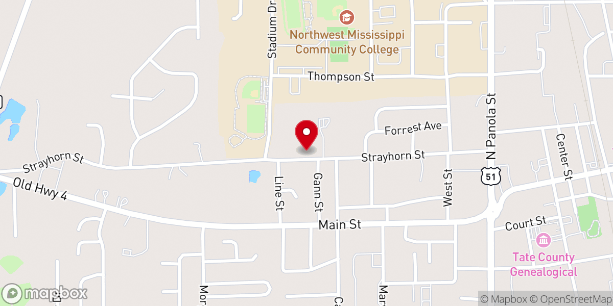 Map showing location of Sacred Heart Southern Missions