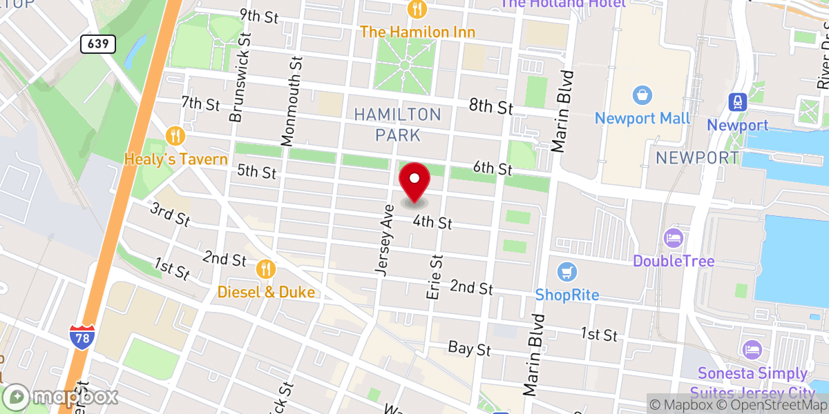 Map showing location of North Baptist Spanish Church
