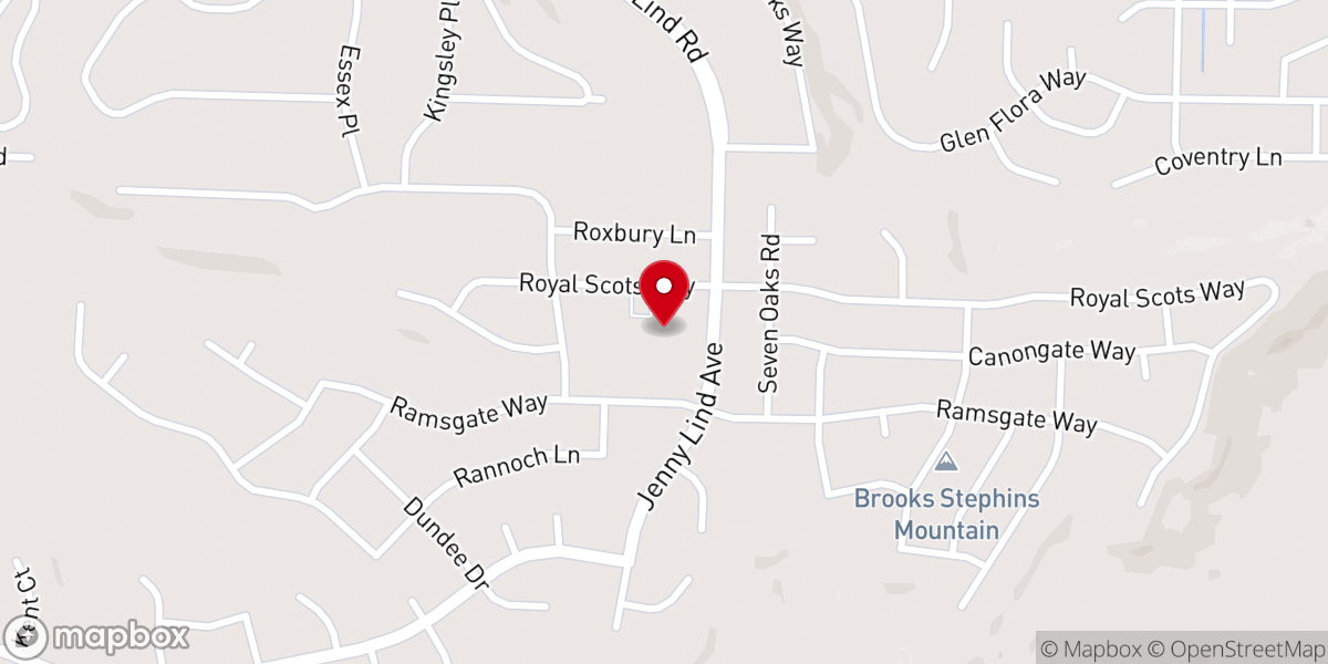 Map showing location of Forefront Church