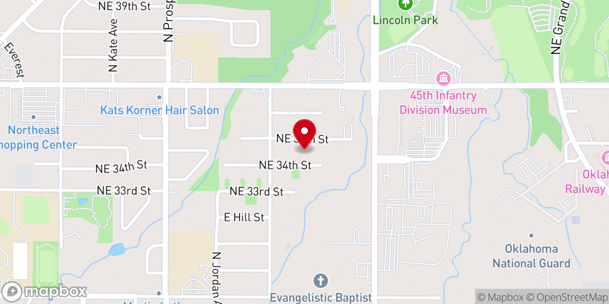 Map showing location of Christ Deliverance Missionary Baptist Church