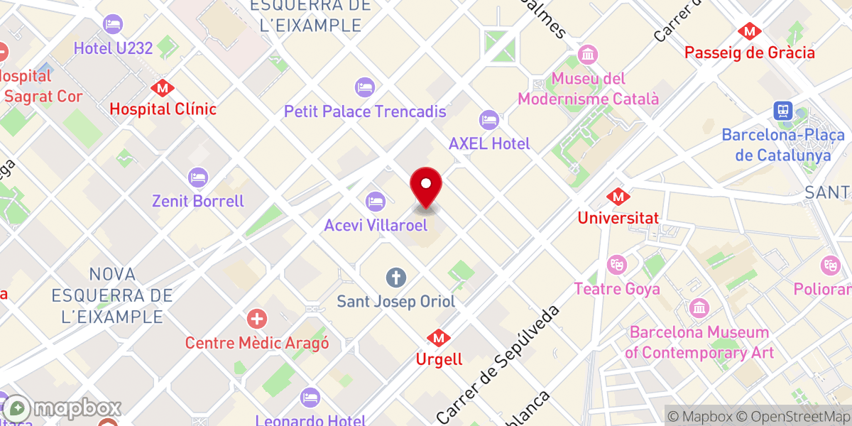 Map showing location of Iglesia y Convento