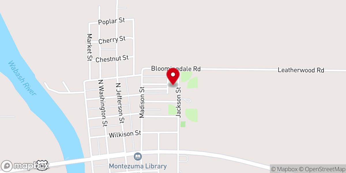 Map showing location of Town of Montezuma
