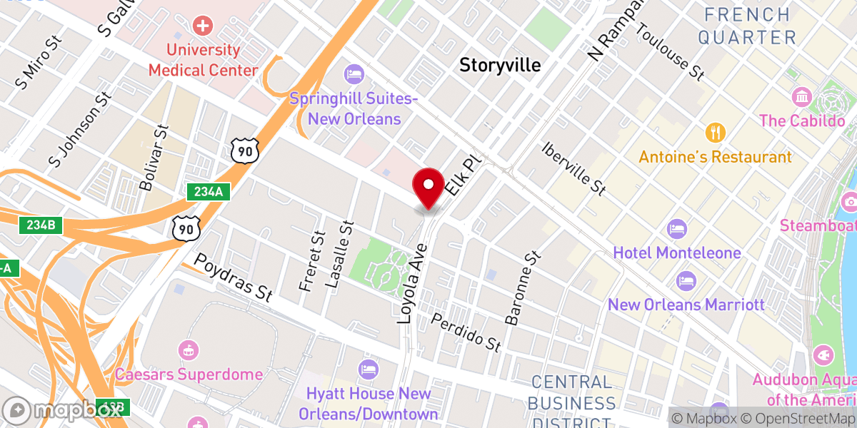 Map showing location of Love Outreach Christian Center