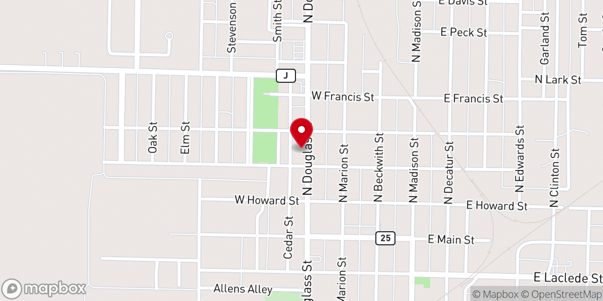 Map showing location of Saint Anns Catholic Church