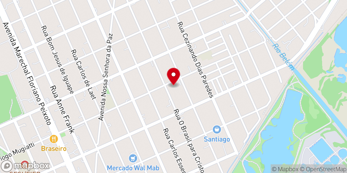 Map showing location of Igreja Batista Nova Vida