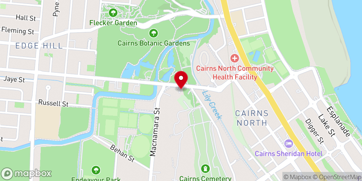 Map showing location of Cairns Choral Society