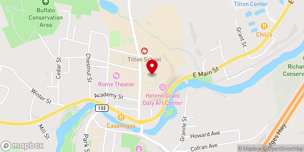 Map showing location of Fred Andrew Smart Chapel