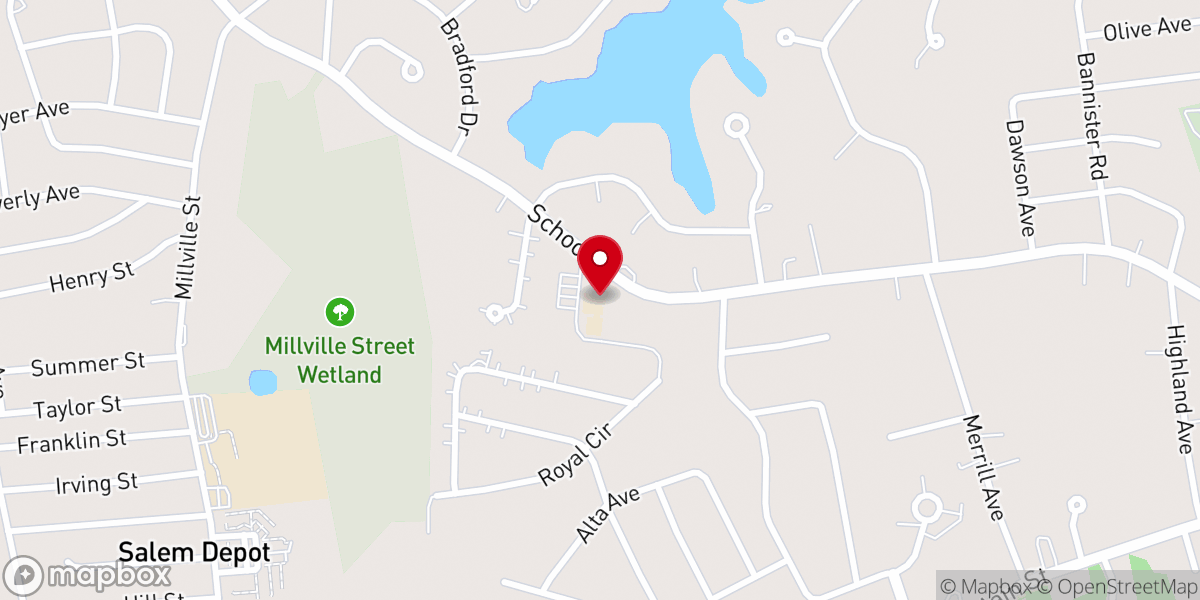 Map showing location of CenterPoint Community Church