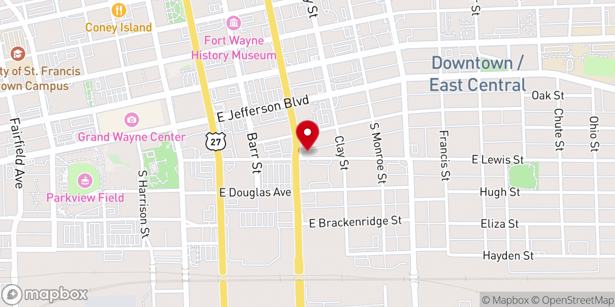 Map showing location of Old Landmark Church Of God In Christ