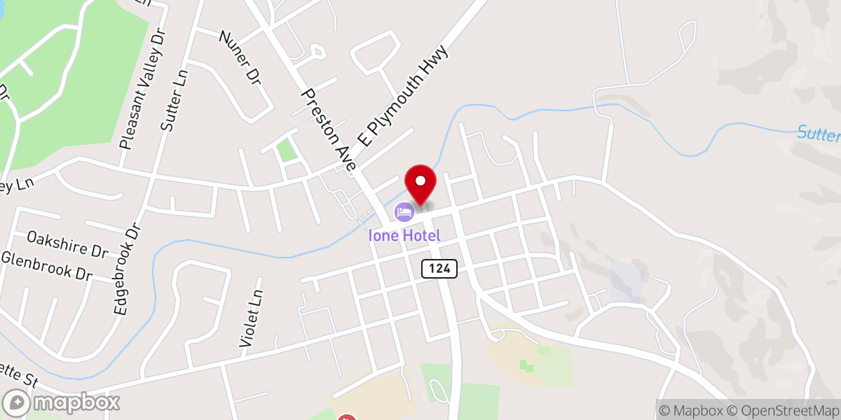 Map showing location of Church and Main