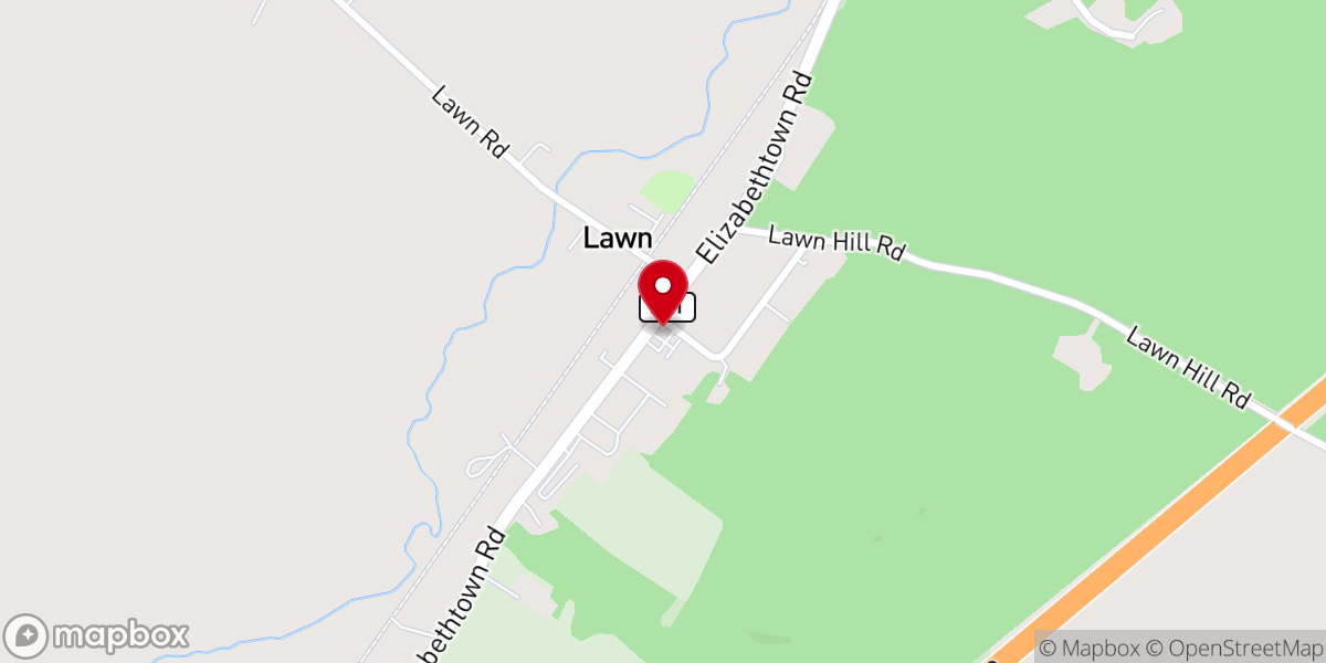 Map showing location of Lawn EC Church