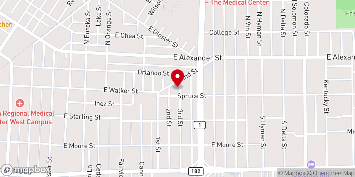 Map showing location of Pilgrim Rest Baptist Church Youth